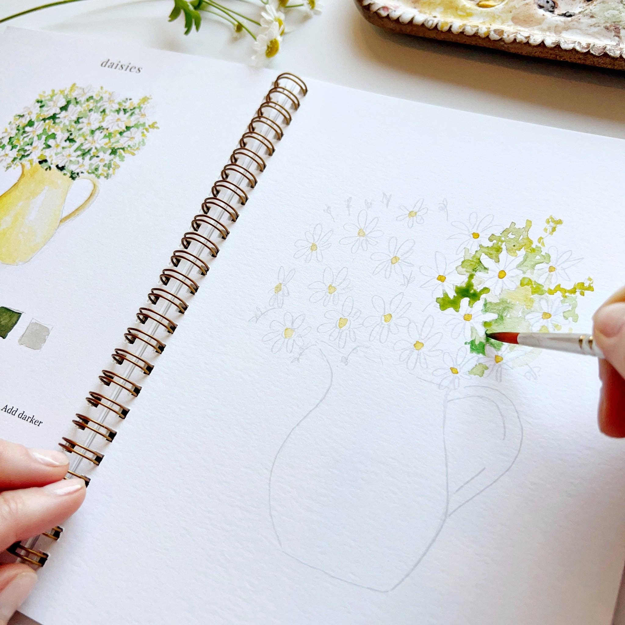 Cahier d'aquarelle | Fleurs