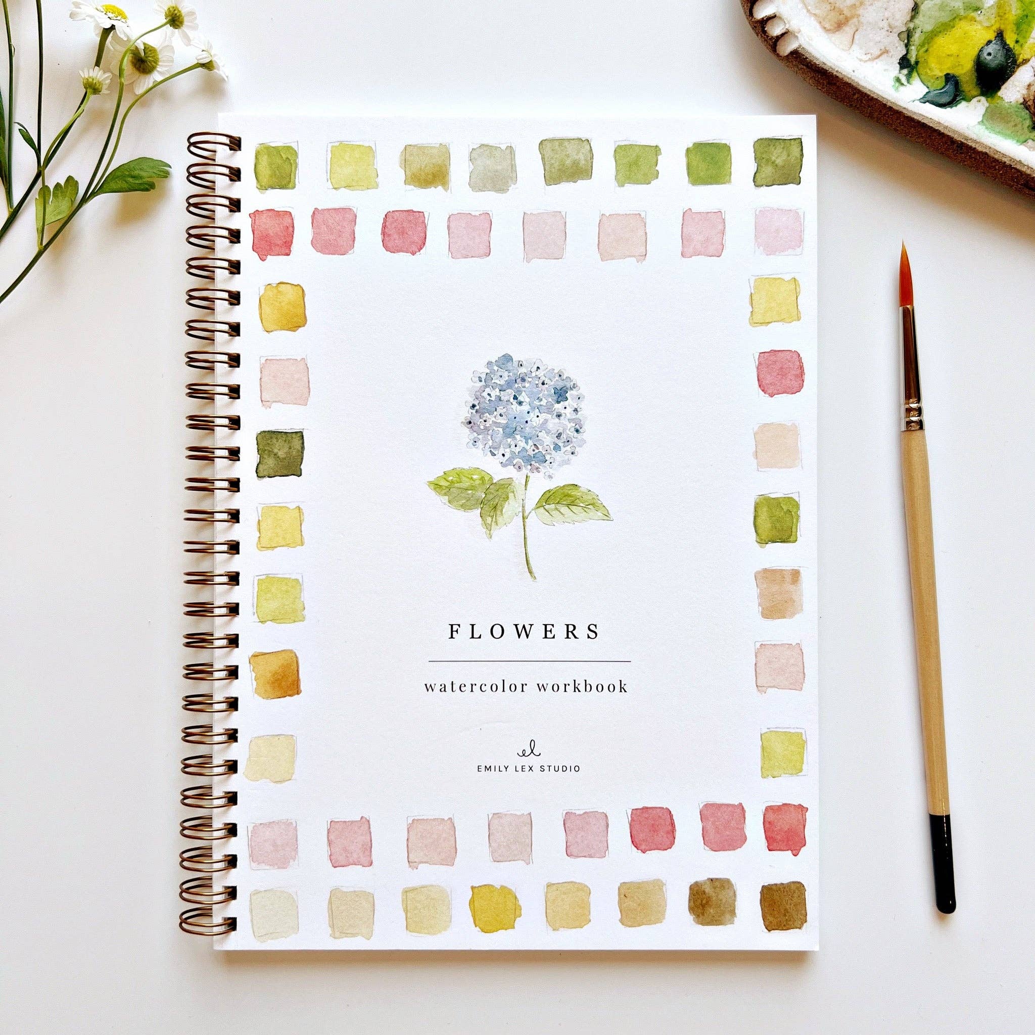 Cahier d'aquarelle | Fleurs