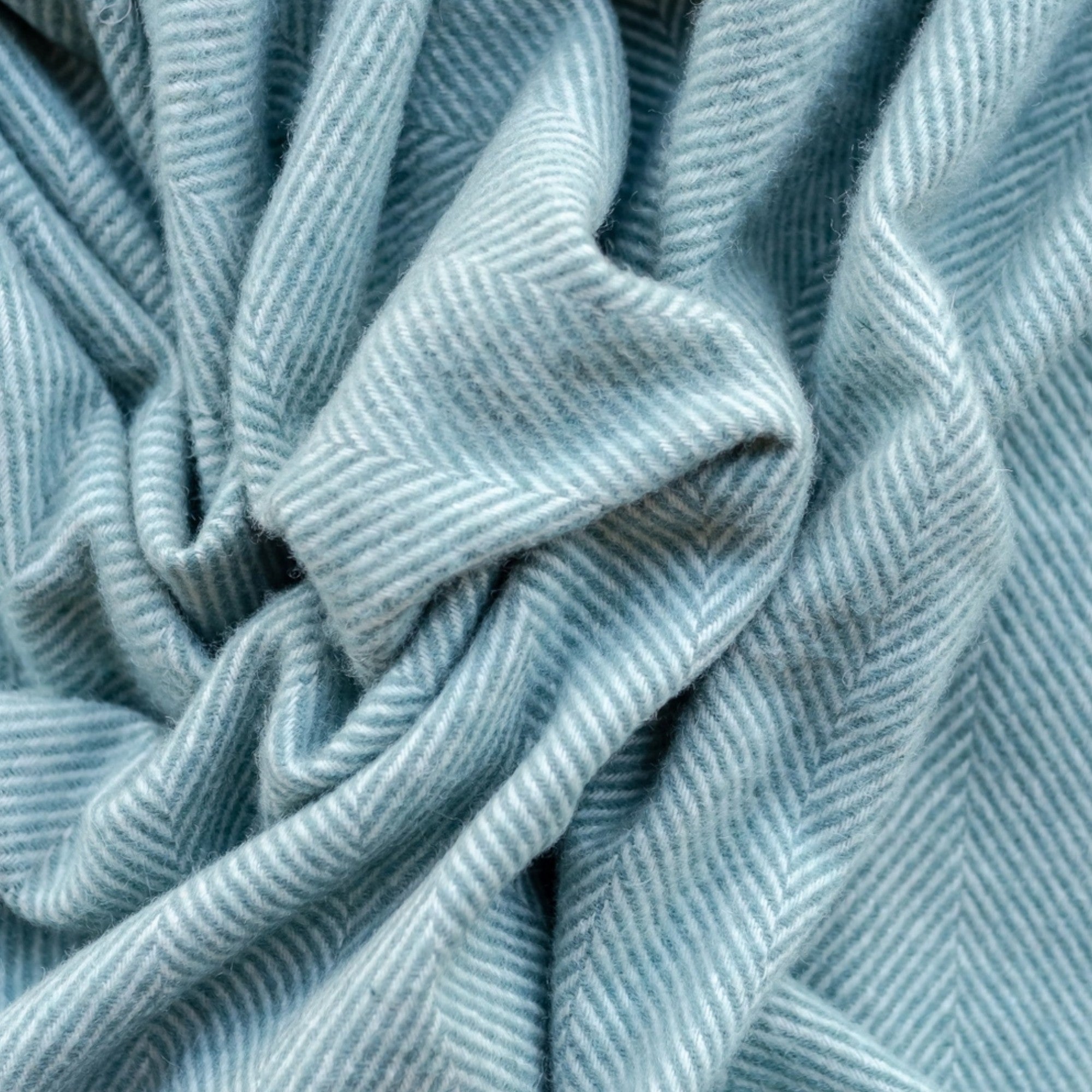 Petite couverture de pique-nique à chevrons bleus